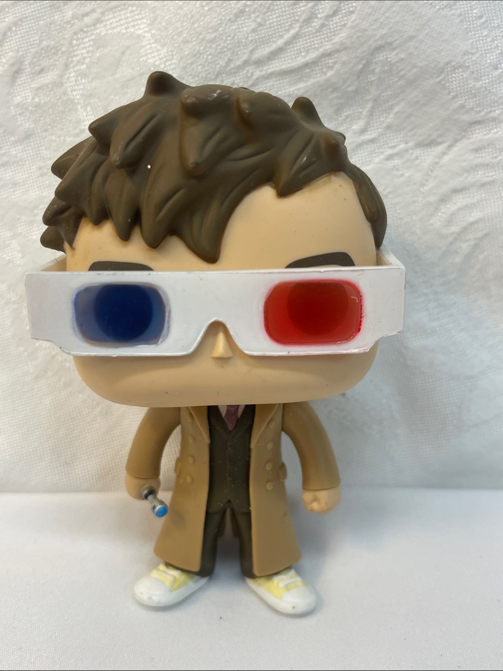 Funko Pop Dr. Who 10th Dr. #2332 vinyl Collectible Figure Red & Blue 3D Glasses